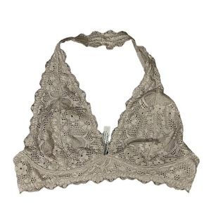 Free People Dusty Mauve Halter Neck Bralette